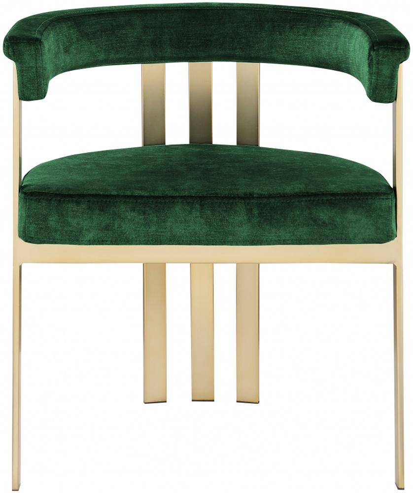 Meridian Furniture - Marcello Green Velvet Dining Chair (Set of 2) - 595Green-C veiw 3