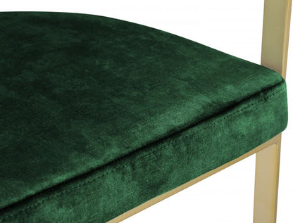 Meridian Furniture - Marcello Green Velvet Dining Chair (Set of 2) - 595Green-C veiw 5