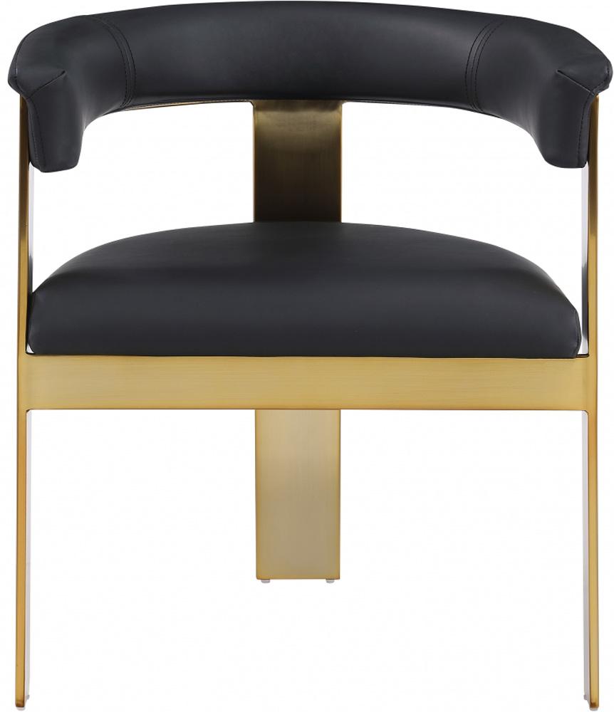 Meridian Furniture - Romeo Black Vegan Leather Dining Chair (Set of 2) - 831Black-C veiw 3