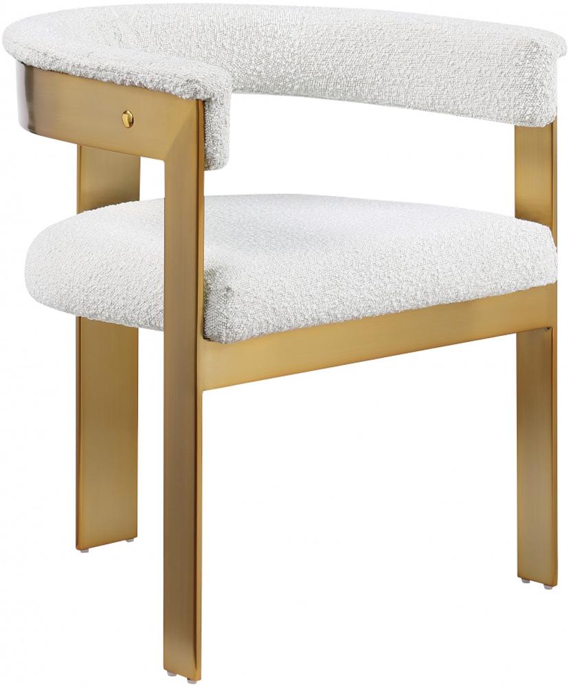 Meridian Furniture - Romeo Cream Boucle Fabric Dining Chair (Set of 2) - 832Cream-C veiw 1