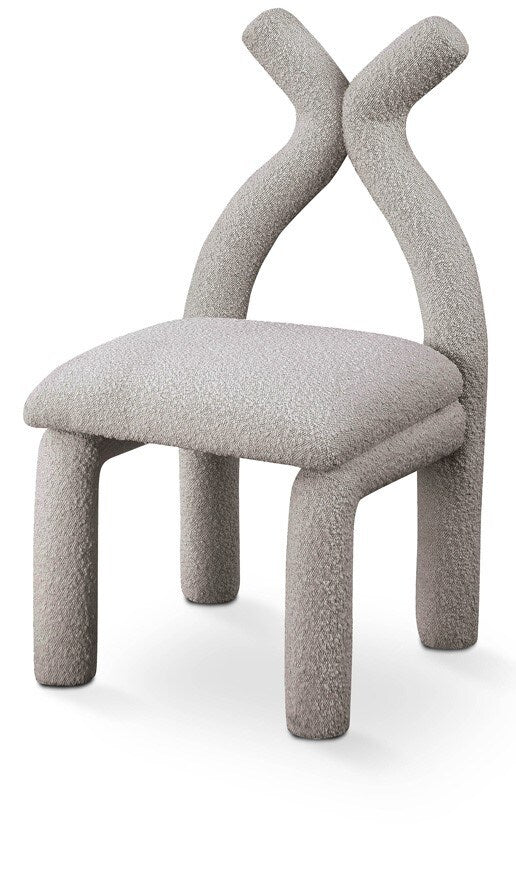 Meridian Furniture - Xena Taupe Boucle Fabric Accent/Dining Chair - 884Taupe-C veiw 1