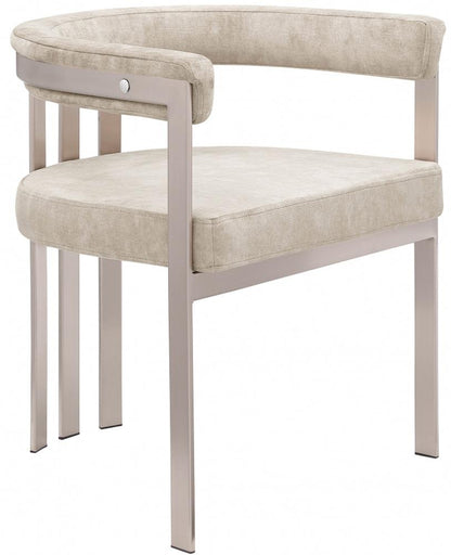 Meridian Furniture - Marcello Beige Velvet Dining Chair (Set of 2) - 938Beige-C veiw 1