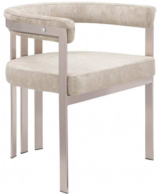 Meridian Furniture - Marcello Beige Velvet Dining Chair (Set of 2) - 938Beige-C veiw 1