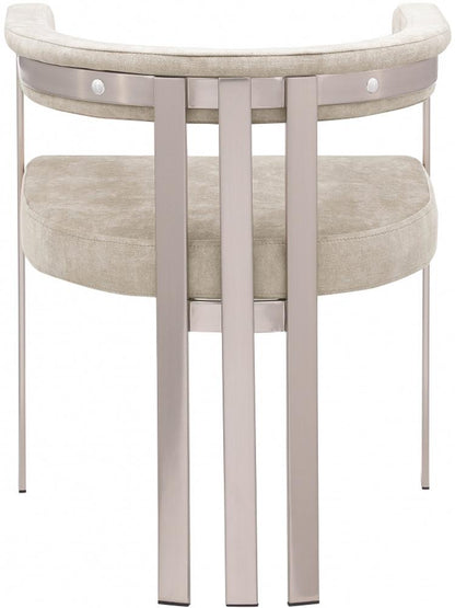 Meridian Furniture - Marcello Beige Velvet Dining Chair (Set of 2) - 938Beige-C veiw 2