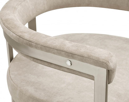 Meridian Furniture - Marcello Beige Velvet Dining Chair (Set of 2) - 938Beige-C veiw 6