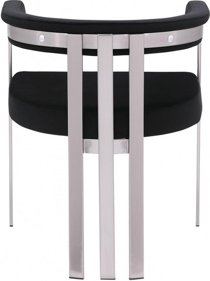 Meridian Furniture - Marcello Black Velvet Dining Chair (Set of 2) - 938Black-C veiw 2