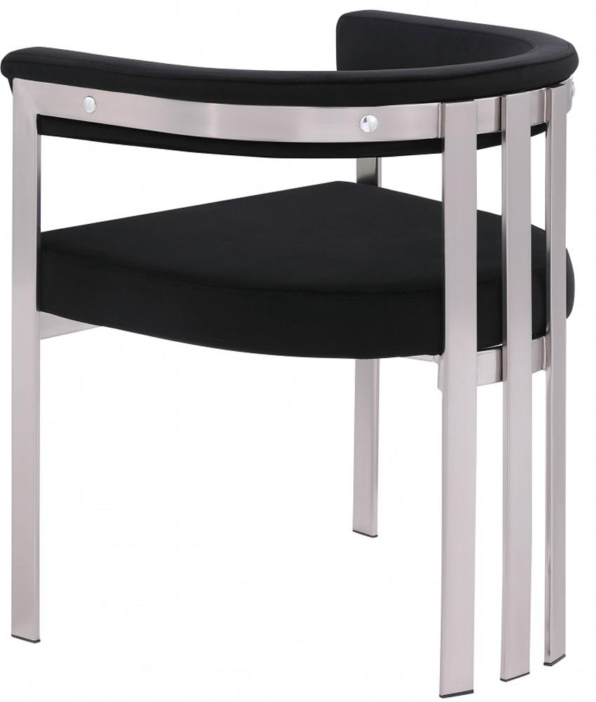 Meridian Furniture - Marcello Black Velvet Dining Chair (Set of 2) - 938Black-C veiw 5