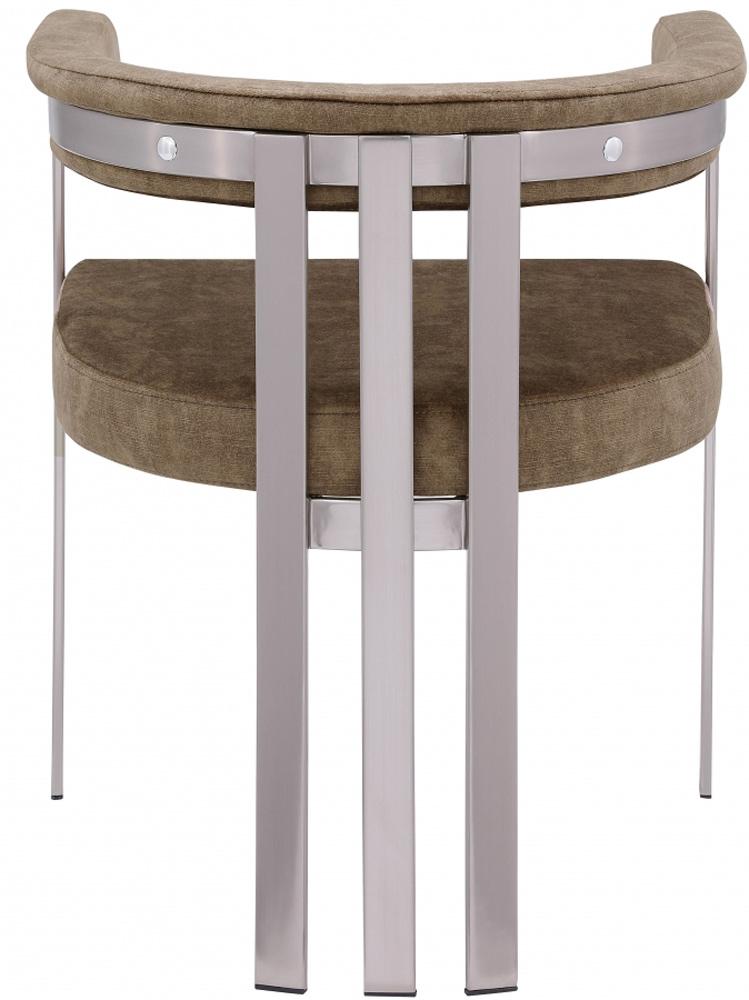 Meridian Furniture - Marcello Brown Velvet Dining Chair (Set of 2) - 938Brown-C veiw 2
