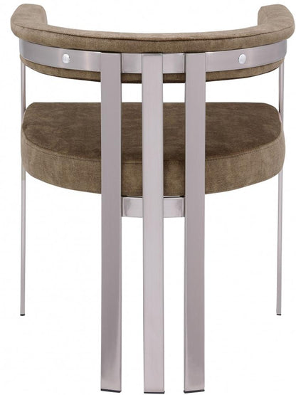 Meridian Furniture - Marcello Brown Velvet Dining Chair (Set of 2) - 938Brown-C veiw 2