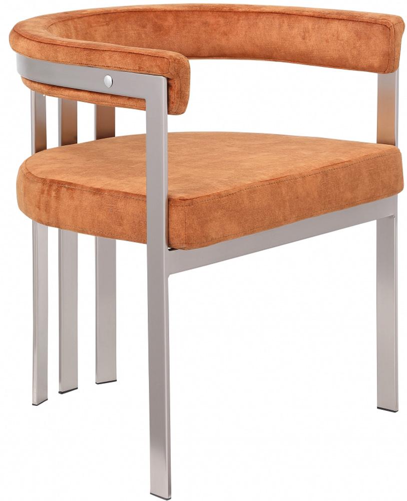 Meridian Furniture - Marcello Cognac Velvet Dining Chair (Set of 2) - 938Cognac-C veiw 1