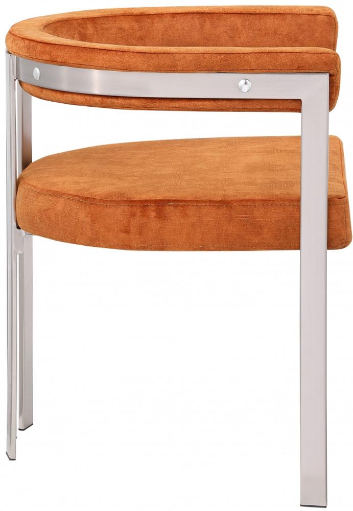 Meridian Furniture - Marcello Cognac Velvet Dining Chair (Set of 2) - 938Cognac-C veiw 4