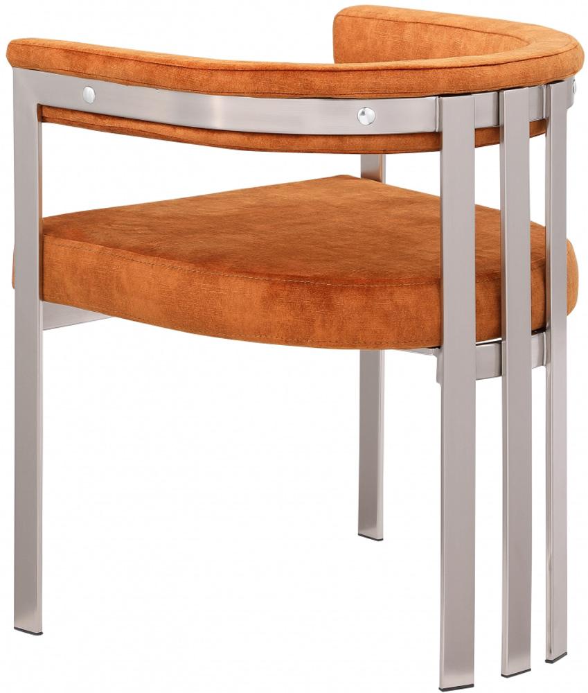Meridian Furniture - Marcello Cognac Velvet Dining Chair (Set of 2) - 938Cognac-C veiw 5