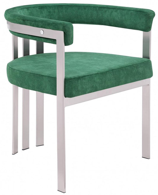 Meridian Furniture - Marcello Green Velvet Dining Chair (Set of 2) - 938Green-C veiw 1