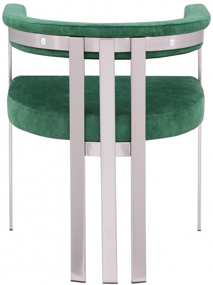 Meridian Furniture - Marcello Green Velvet Dining Chair (Set of 2) - 938Green-C veiw 2