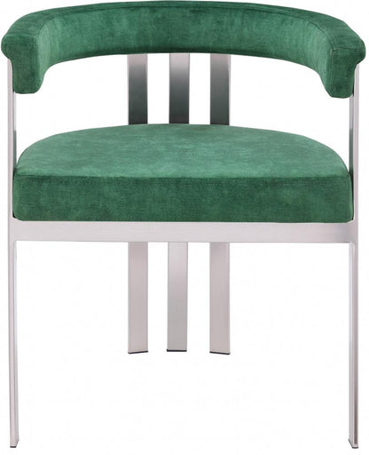 Meridian Furniture - Marcello Green Velvet Dining Chair (Set of 2) - 938Green-C veiw 3