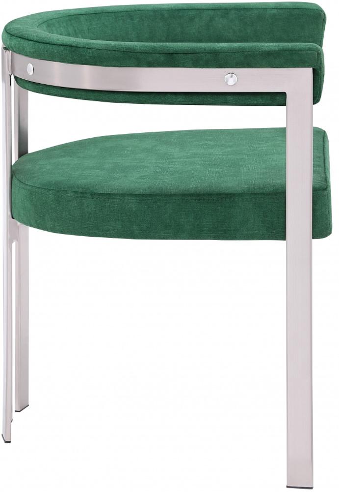 Meridian Furniture - Marcello Green Velvet Dining Chair (Set of 2) - 938Green-C veiw 4