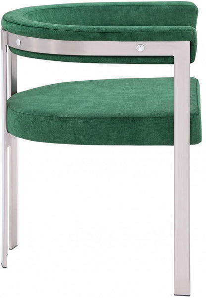 Meridian Furniture - Marcello Green Velvet Dining Chair (Set of 2) - 938Green-C veiw 4