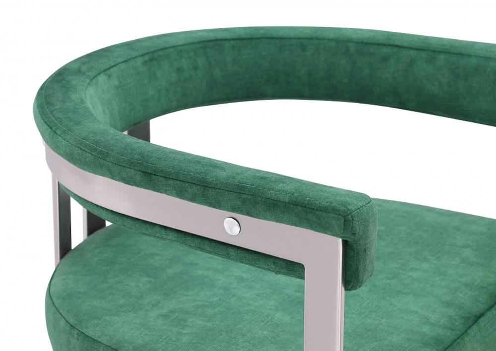 Meridian Furniture - Marcello Green Velvet Dining Chair (Set of 2) - 938Green-C veiw 6