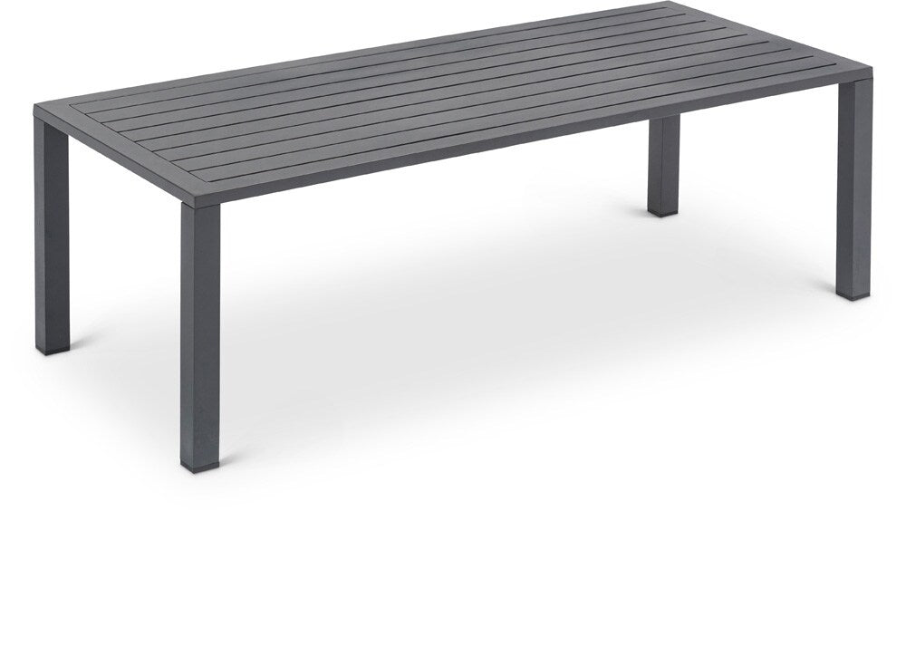Meridian Furniture - Maldives Outdoor Patio Coffee Table - 346Grey-CT veiw 1