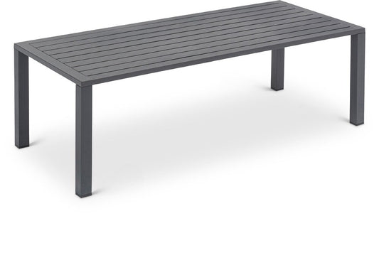 Meridian Furniture - Maldives Outdoor Patio Coffee Table - 346Grey-CT veiw 1
