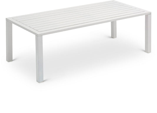 Meridian Furniture - Maldives Outdoor Patio Coffee Table - 346White-CT veiw 1