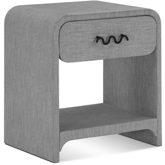 Meridian Furniture - Medley Grey Night Stand / Side Table - 799Grey-NS veiw 1