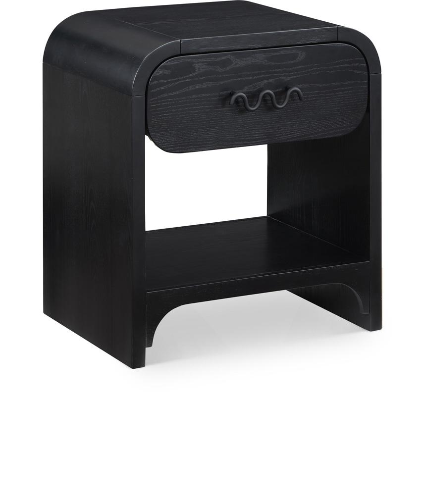 Meridian Furniture - Hayes Black Night Stand / Side Table - 851Black-NS veiw 1
