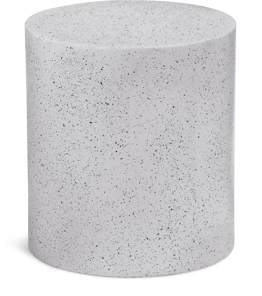 Meridian Furniture - Terrazo End Table - 237White-E veiw 1