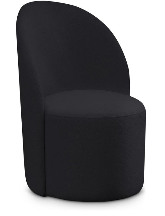 Meridian Furniture - Hautely Black Boucle Fabric Accent Chair - 528Black veiw 1