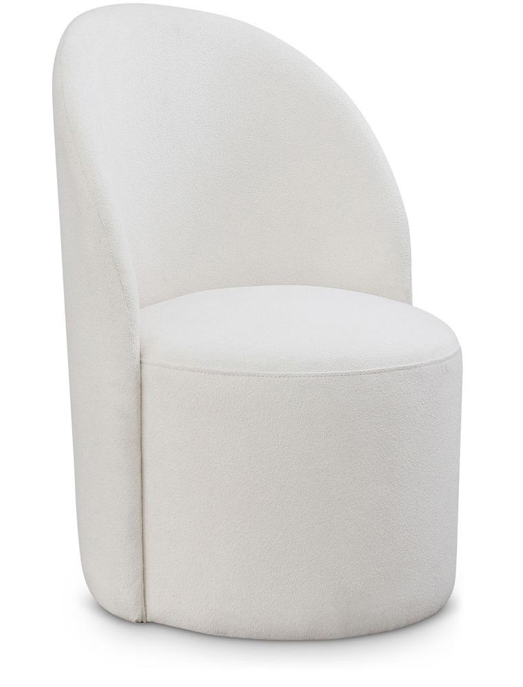 Meridian Furniture - Hautely Cream Boucle Fabric Accent Chair - 528Cream veiw 1