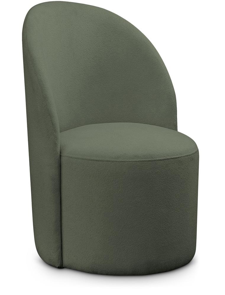 Meridian Furniture - Hautely Green Boucle Fabric Accent Chair - 528Green veiw 1