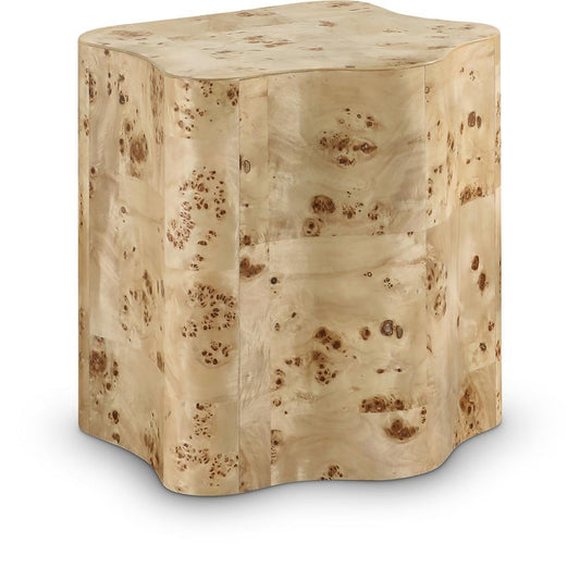Meridian Furniture - Zaire Burl End Table - 99067Burl-ET veiw 1