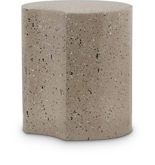 Meridian Furniture - Dimple Taupe End Table - 99084Taupe-ET20 veiw 1