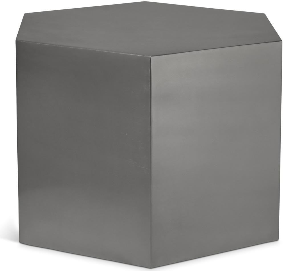 Meridian Furniture - Hexagon Brushed Chrome Coffee Table - 293-CT veiw 1