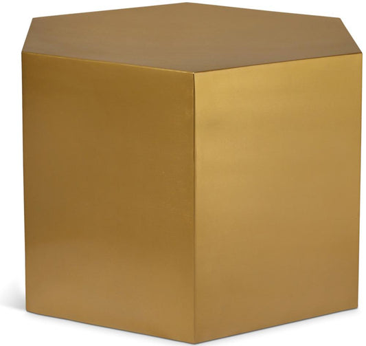 Meridian Furniture - Hexagon Brushed Gold Coffee Table - 292-CT veiw 1
