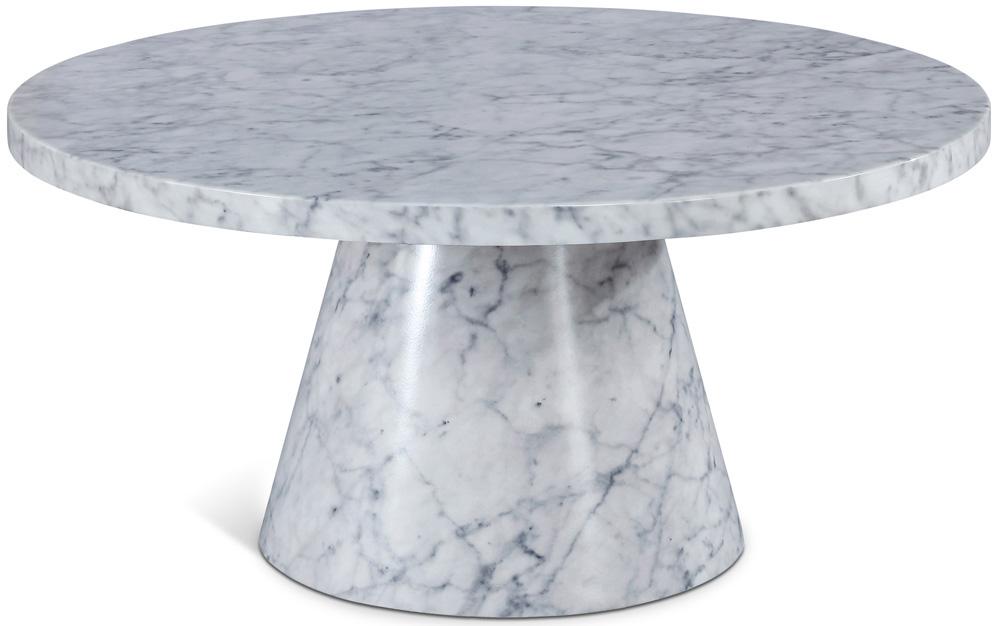 Meridian Furniture - Omni White Faux Marble Coffee Table - 274-CT veiw 1