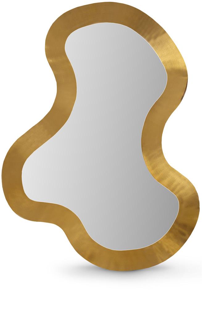 Meridian Furniture - Oblique Mirror - 440Gold-38M veiw 1
