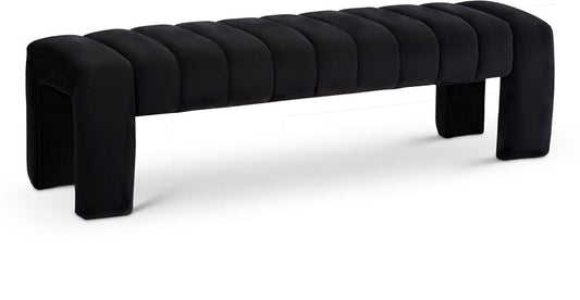 Meridian Furniture - Andaz Black Bench - 443Black veiw 1