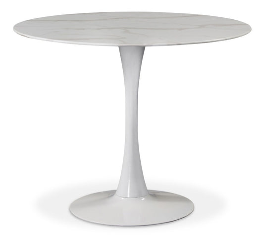 Meridian Furniture - Tulip White Dining Table - 974-T veiw 1