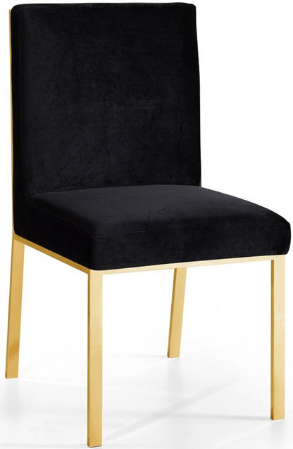 Meridian Furniture - Opal Black Velvet Dining Chair (Set of 2) - 737Black-C veiw 1