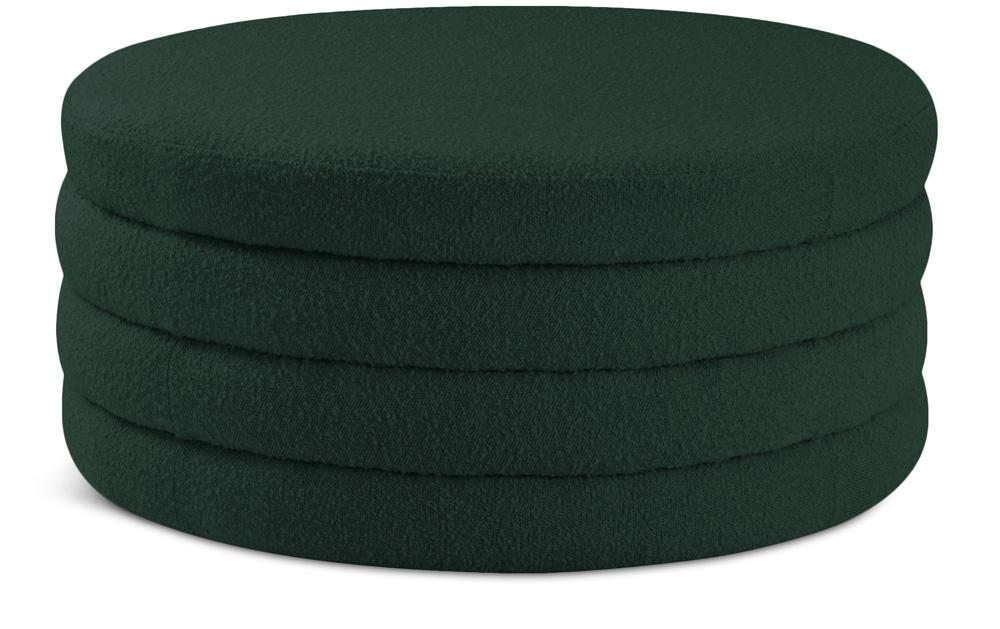 Meridian Furniture - Aphia Green Boucle Fabric Ottoman/Coffee Table - 154Green veiw 1