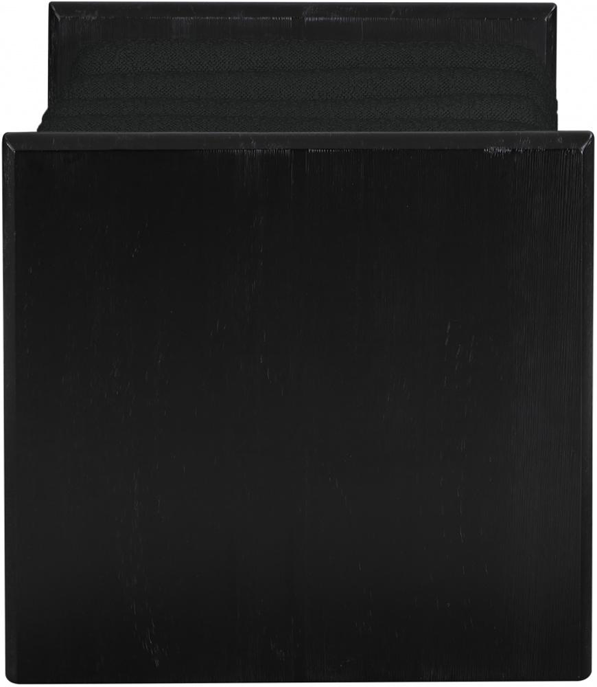 Meridian Furniture - Waverly Black Boucle Fabric Bench - 176Black veiw 3
