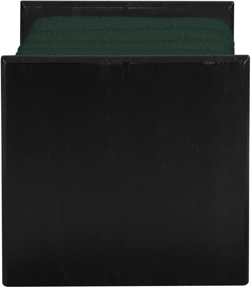 Meridian Furniture - Waverly Green Boucle Fabric Bench - 176Green veiw 5