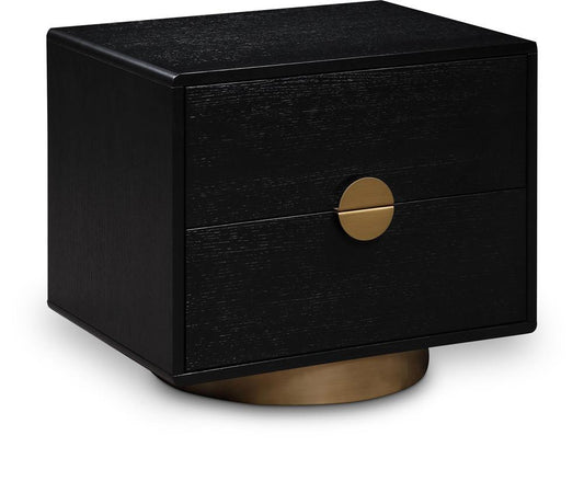 Meridian Furniture - Wade Black Night Stand / Side Table - 852Black-NS veiw 1