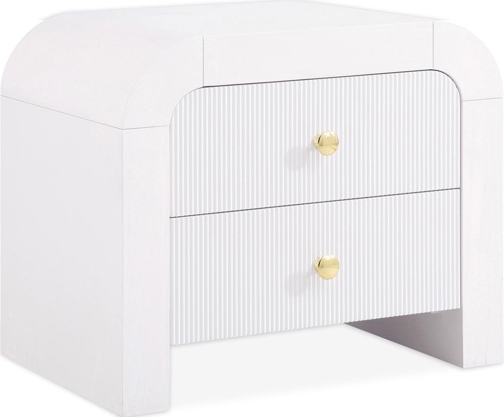 Meridian Furniture - Artisto White Night Stand - 888White-NS veiw 1