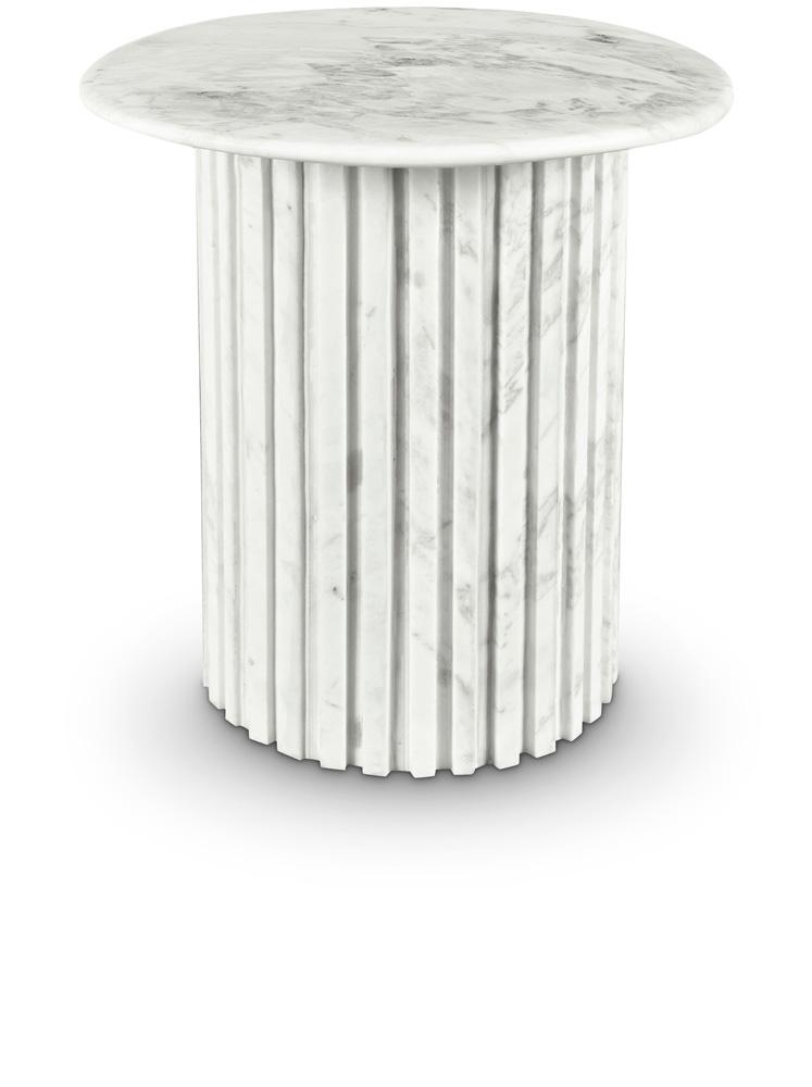Meridian Furniture - Genoa White End Table - 248White-ET veiw 1