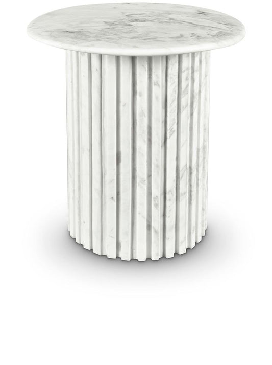 Meridian Furniture - Genoa White End Table - 248White-ET veiw 1