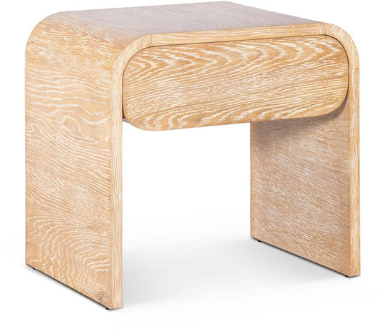 Meridian Furniture - Cresthill White Oak Night Stand - 862-NS veiw 1