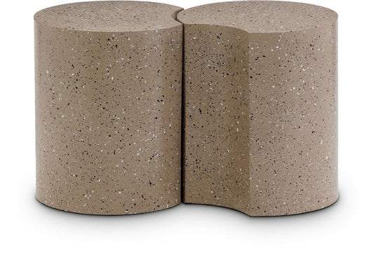 Meridian Furniture - Dimple Taupe End Table - 2Pc - 99084Taupe-2A veiw 1