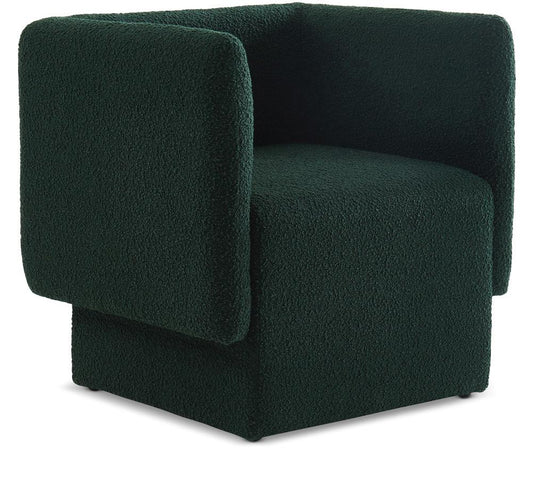 Meridian Furniture - Vera Green Boucle Fabric Accent Chair - 575Green veiw 1